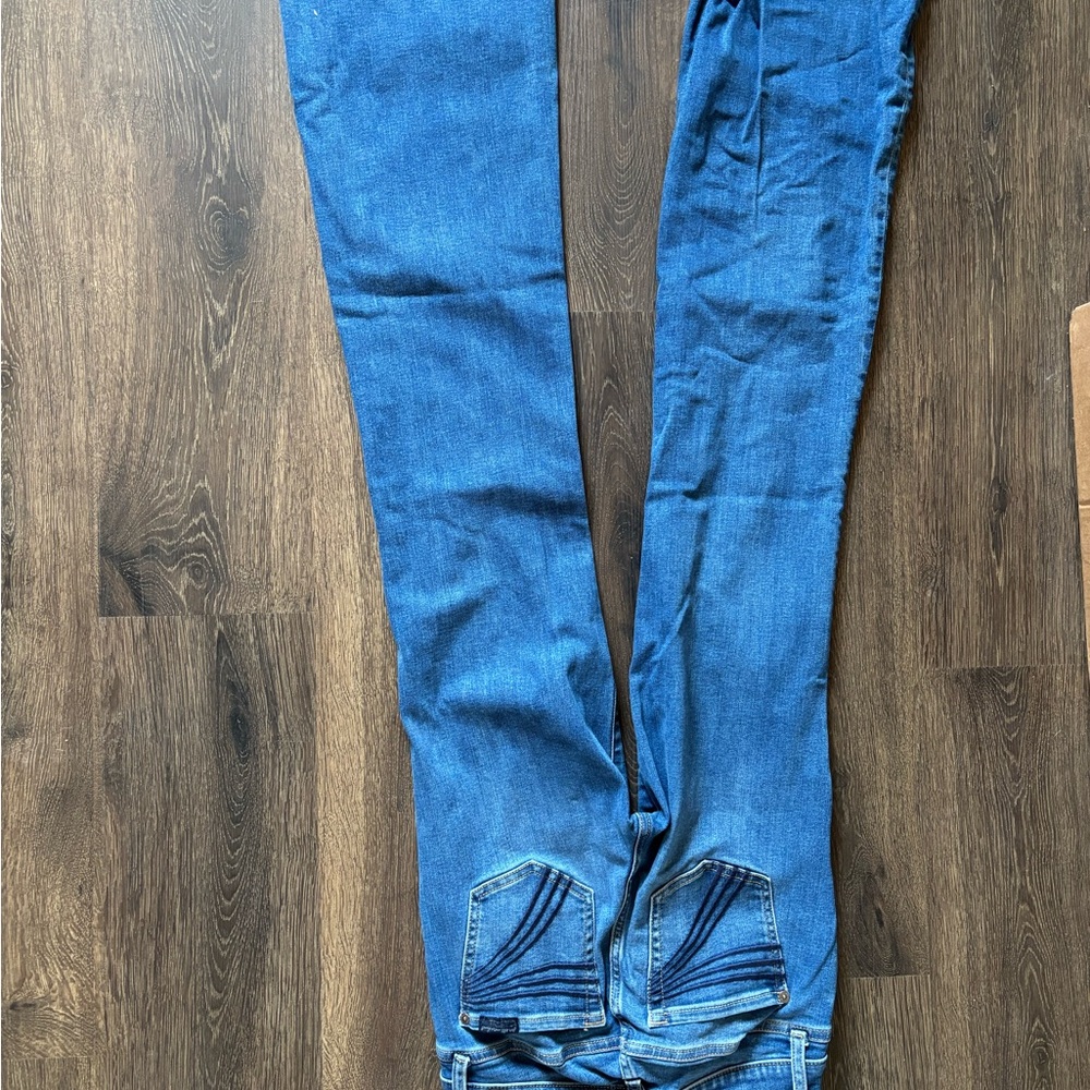 7 For All Mankind Blue Bootcut Jeans